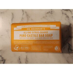 Dr. Bronners All-One Citrus-Orange Pure-Castile Bar Soap 140g
